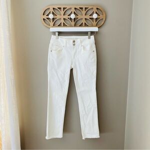 American Eagle Outfitters Artist Crop Denim Jeans White Sz 00
